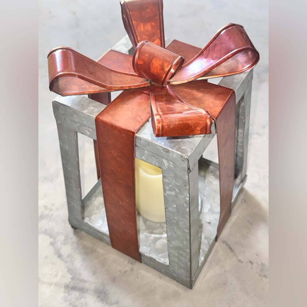 Elegant Copper and Silver Lantern